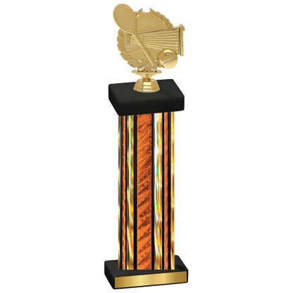 Single Orange Glacier Tennis Trophy