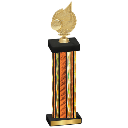 Single Orange Glacier Volleyball Trophy