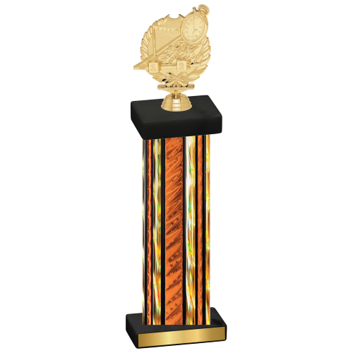 Single Orange Glacier Swimming Trophy