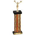 Single Orange Glacier Cheerleading Trophy