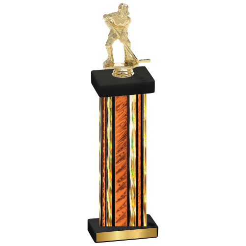 Single Orange Glacier Hockey Trophy