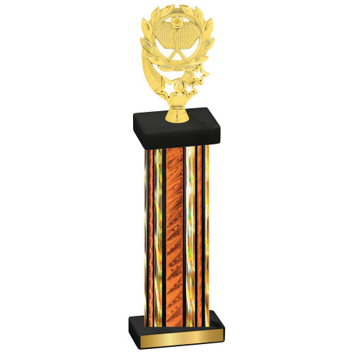 Single Orange Glacier Pickleball Trophy