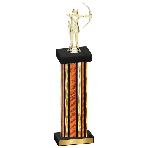 Single Orange Glacier Archery Trophy