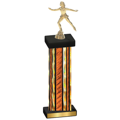 Single Orange Glacier Skater Trophy