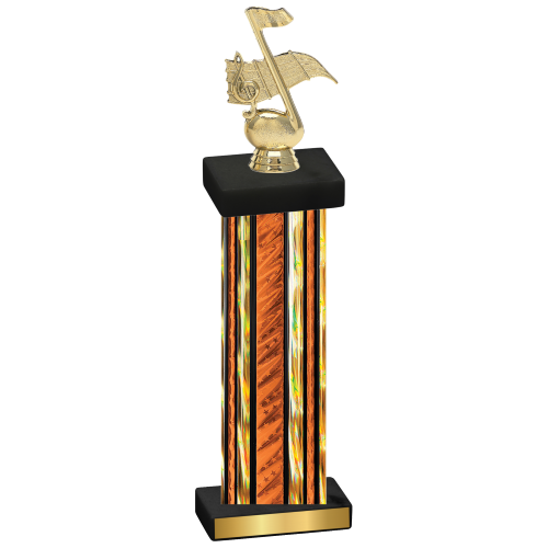 Single Orange Glacier Music Trophy