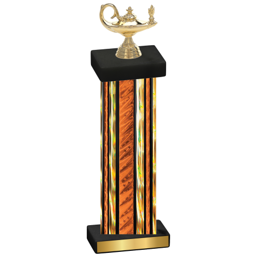 Single Orange Glacier Academics Trophy