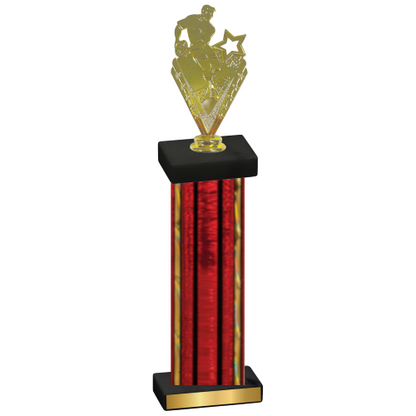 Single Red Glacier Rugby Trophy