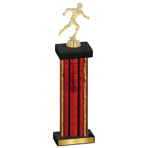 Single Red Glacier Running Trophy