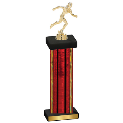 Single Red Glacier Running Trophy