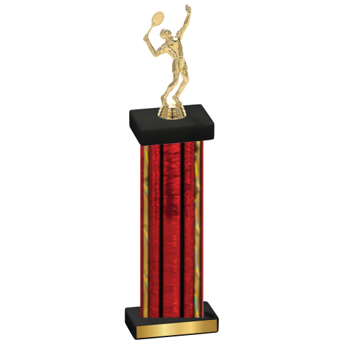 Single Red Glacier Tennis Trophy