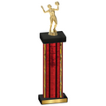 Single Red Glacier Volleyball Trophy