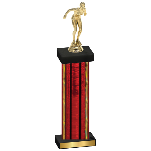 Single Red Glacier Tennis Trophy