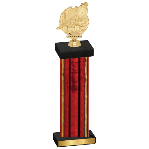 Single Red Glacier Swimming Trophy