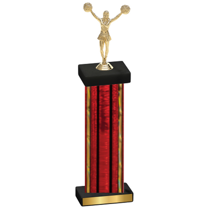 Single Red Glacier Cheerleading Trophy