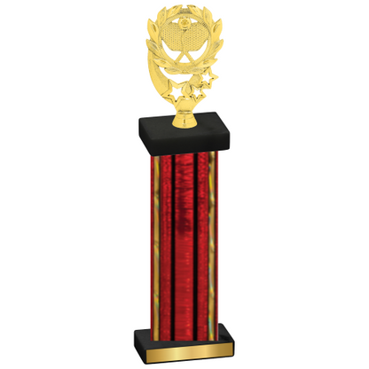 Single Red Glacier Pickleball Trophy