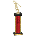 Single Red Glacier Basketball Trophy