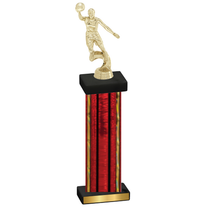 Single Red Glacier Basketball Trophy