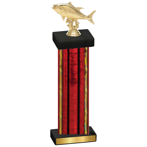 Single Red Glacier Fishing Trophy