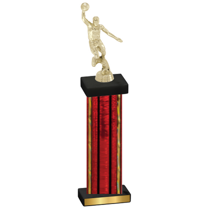 Single Red Glacier Basketball Trophy