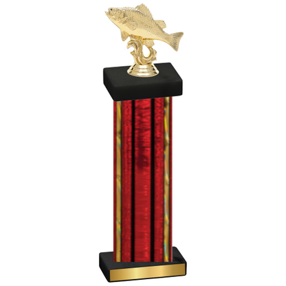 Single Red Glacier Fishing Trophy