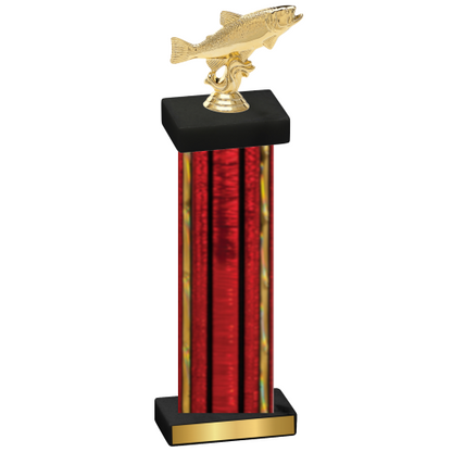 Single Red Glacier Fishing Trophy