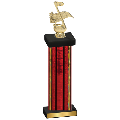 Single Red Glacier Music Trophy