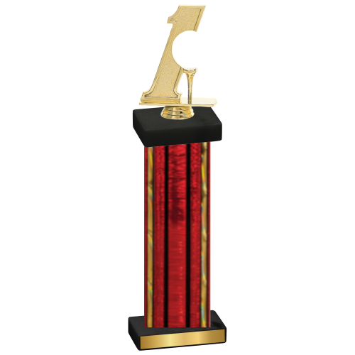 Single Red Glacier Golf Trophy