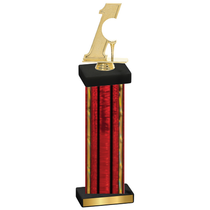 Single Red Glacier Golf Trophy