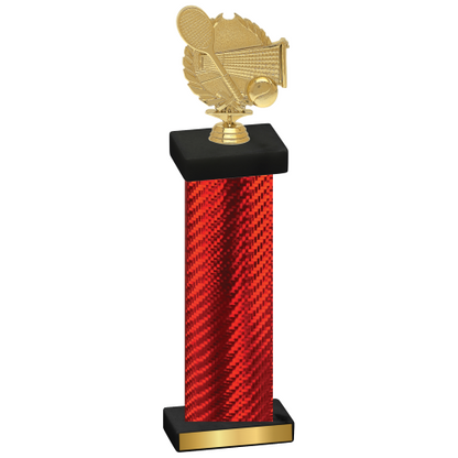 Single Red Carbon Fiber Tennis Trophy