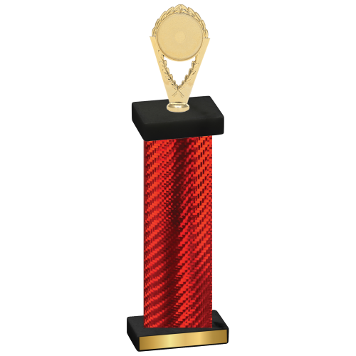 Single Red Carbon Fiber Insert Trophy