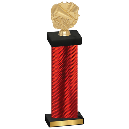 Single Red Carbon Fiber Cheerleading Trophy