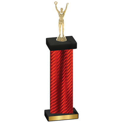 Single Red Carbon Fiber Victory Trophy