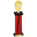 Single Red Carbon Fiber Pickleball Trophy