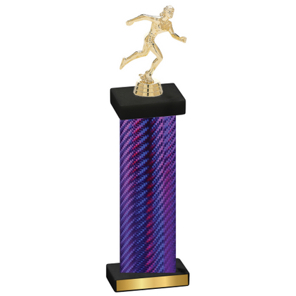 Single Purple Carbon Fiber Running Trophy