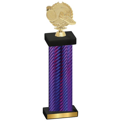 Single Purple Carbon Fiber Running Trophy