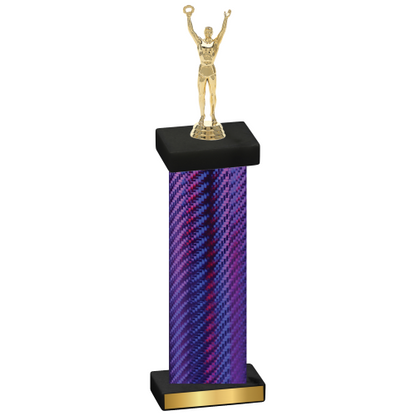 Single Purple Carbon Fiber Victory Trophy