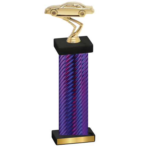 Single Purple Carbon Fiber Cars Trophy