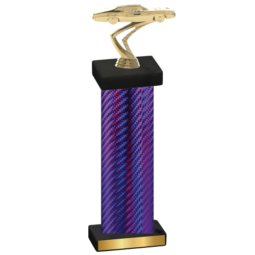 Single Purple Carbon Fiber Cars Trophy