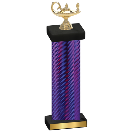 Single Purple Carbon Fiber Academics Trophy