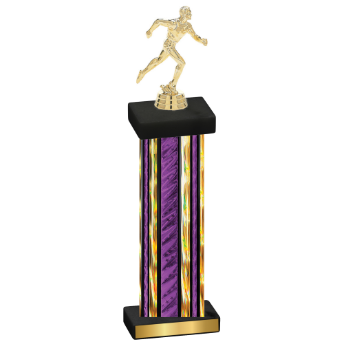 Single Purple Glacier Running Trophy