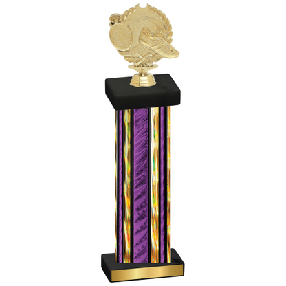 Single Purple Glacier Running Trophy