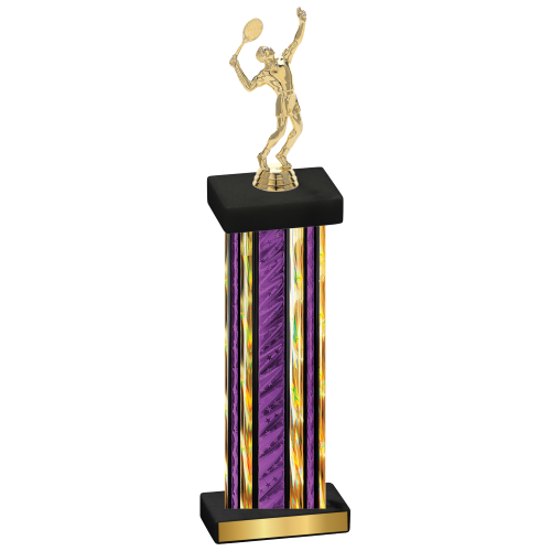 Single Purple Glacier Tennis Trophy