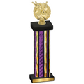 Single Purple Glacier Bowling Trophy