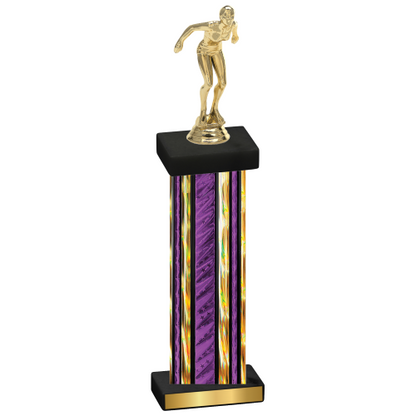 Single Purple Glacier Tennis Trophy