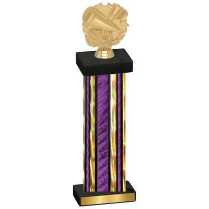 Single Purple Glacier Cheerleading Trophy