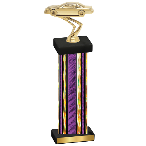 Single Purple Glacier Cars Trophy