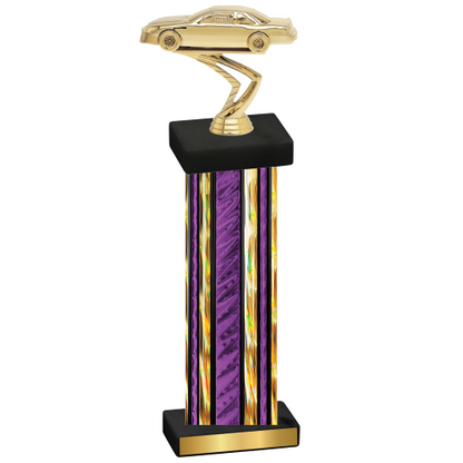 Single Purple Glacier Cars Trophy