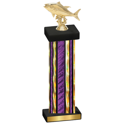 Single Purple Glacier Fishing Trophy