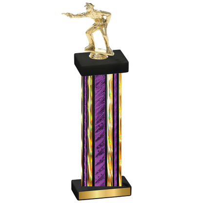 Single Purple Glacier Shooter Trophy