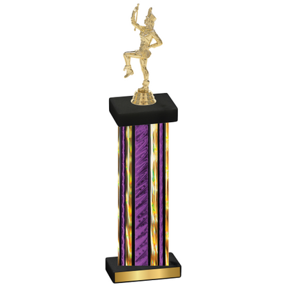 Single Purple Glacier Majorette Trophy